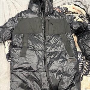 Nobis Neelix Men's Long Puffer Jacket In Black